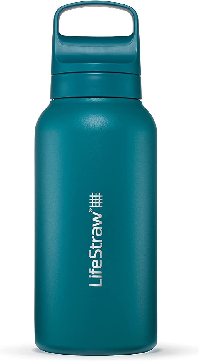 LifeStraw Go Series Stainless Steel Filter Bottle - 18oz Seafoam, One Size