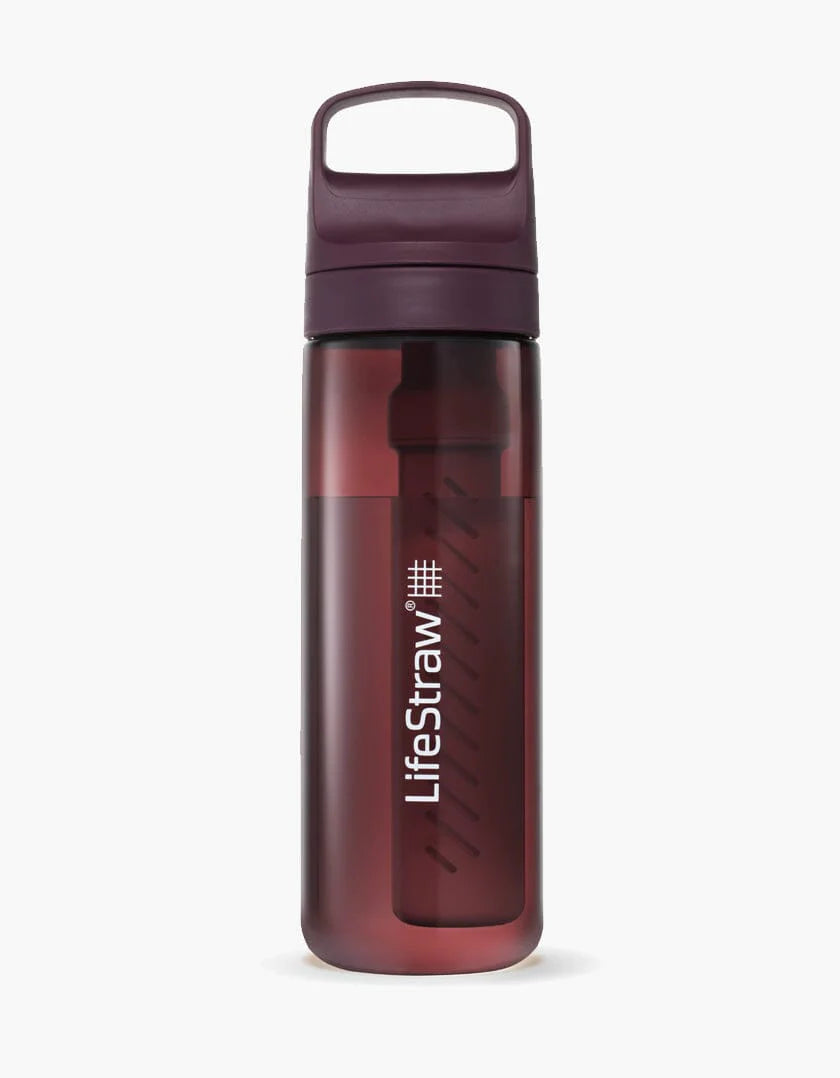 LifeStraw Go Stainless Steel Water Bottle with Filter-24oz-Black