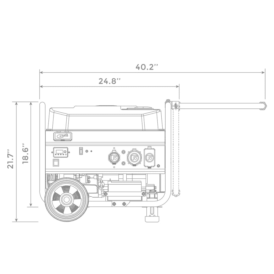 Firman P03608 Gas Portable Generator 4550W Remote Start 120V