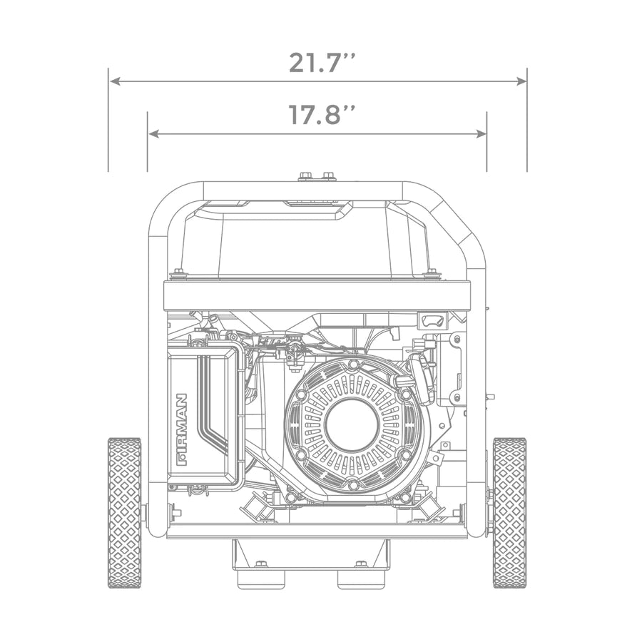 Firman P03608 Gas Portable Generator 4550W Remote Start 120V