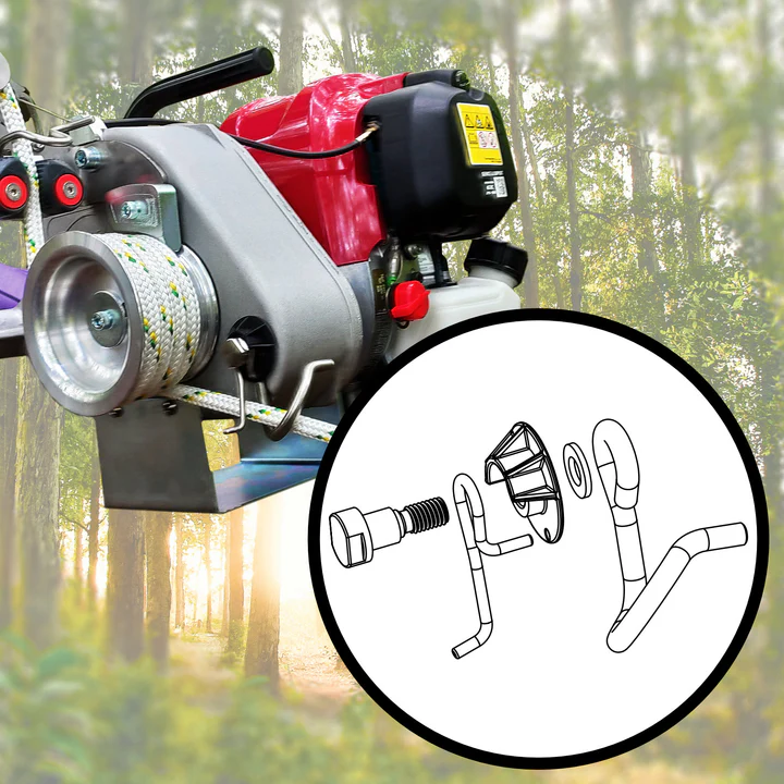 Portable Winch Updated Replacement Rope Entry Hook w/Tension Rod