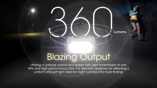 Nitecore NU21 360 Lumen Ultralight Rechargeable Headlamp