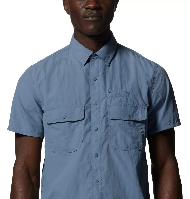 Mountain Hardwear Men's Stryder™ Short Sleeve Shirt Light Zinc