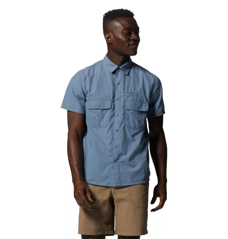 Mountain Hardwear Men's Stryder™ Short Sleeve Shirt Light Zinc