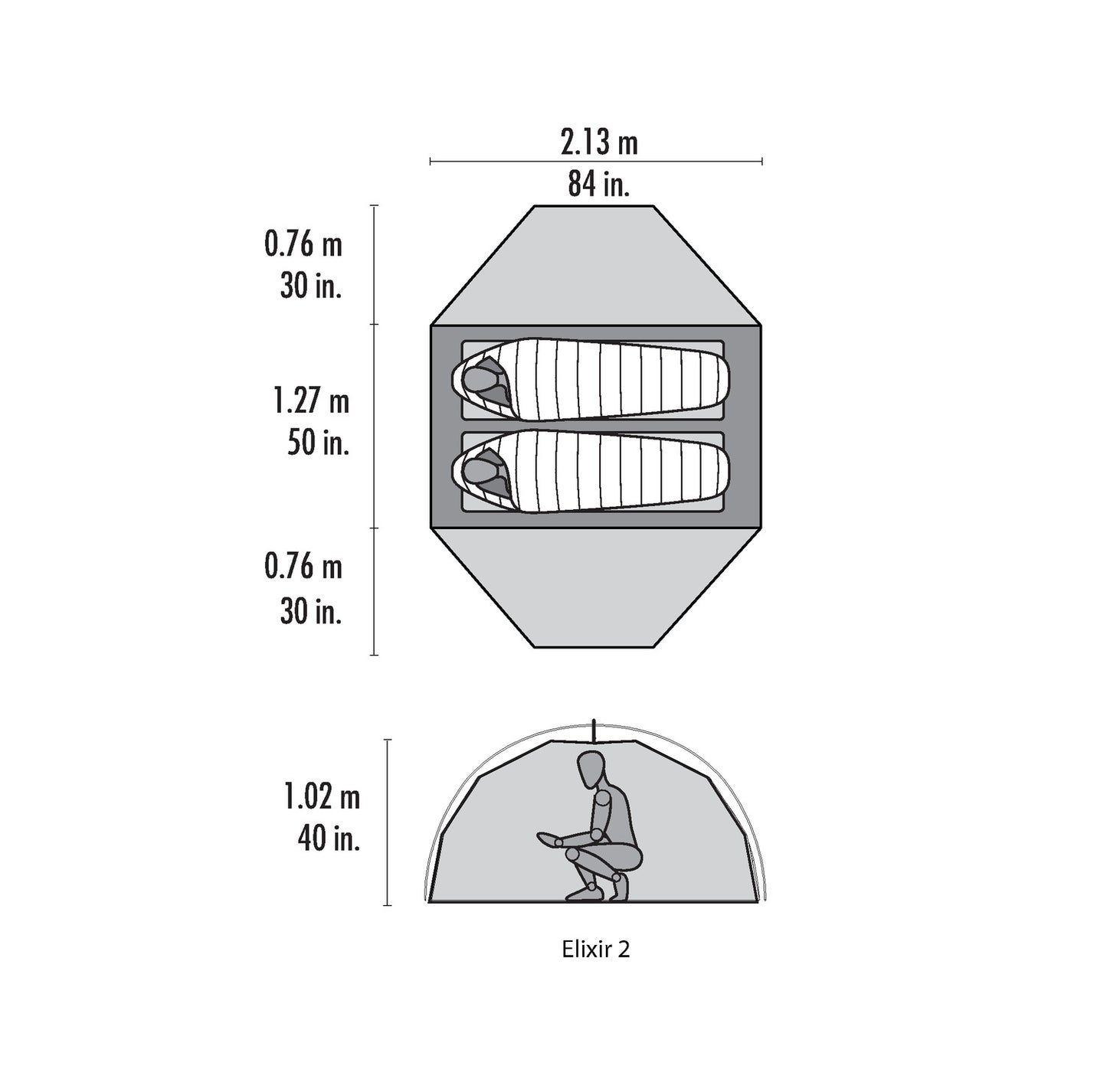 MSR Elixir™ 2 Backpacking Tent