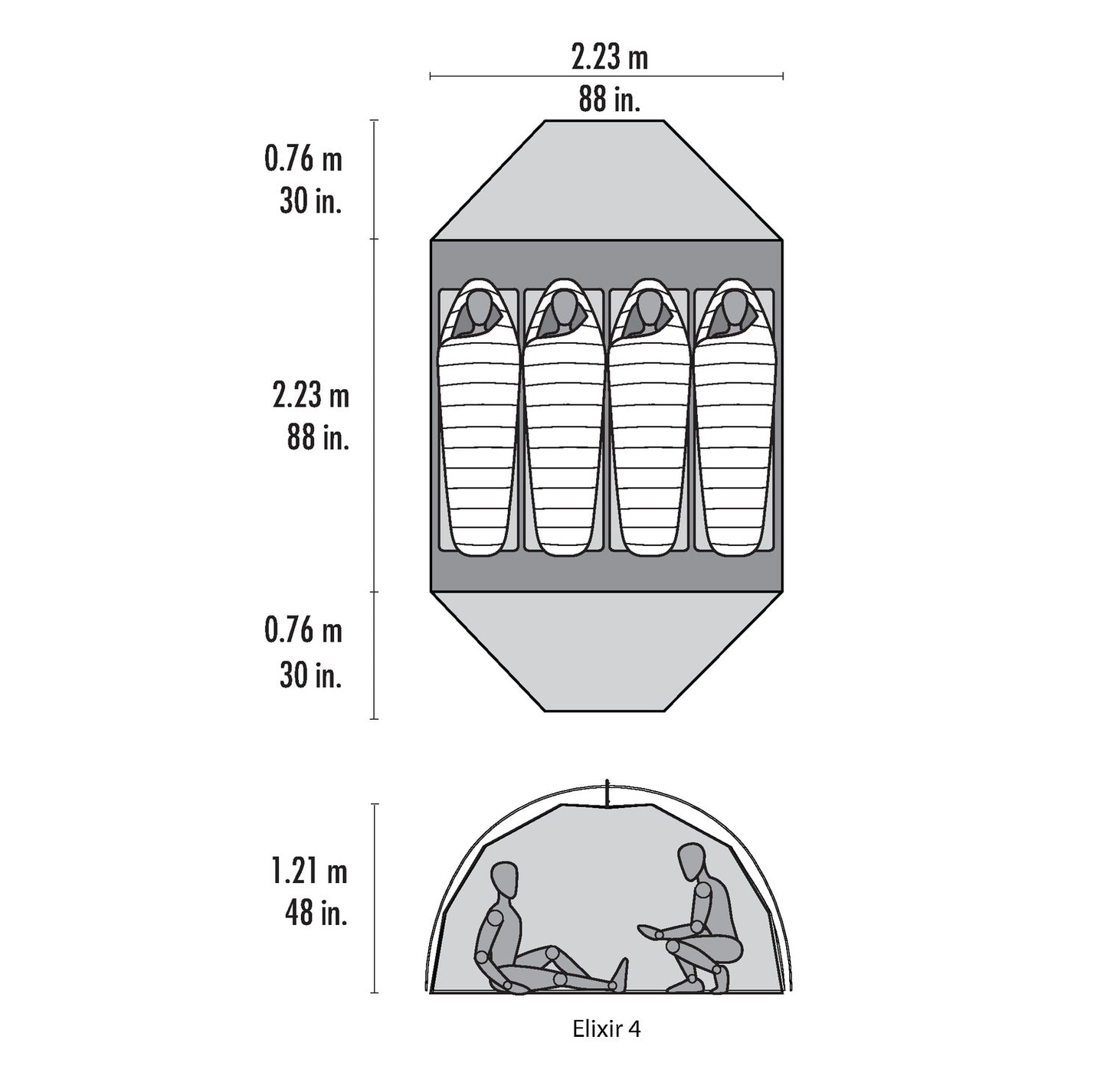 MSR Elixir™ 4 Backpacking Tent