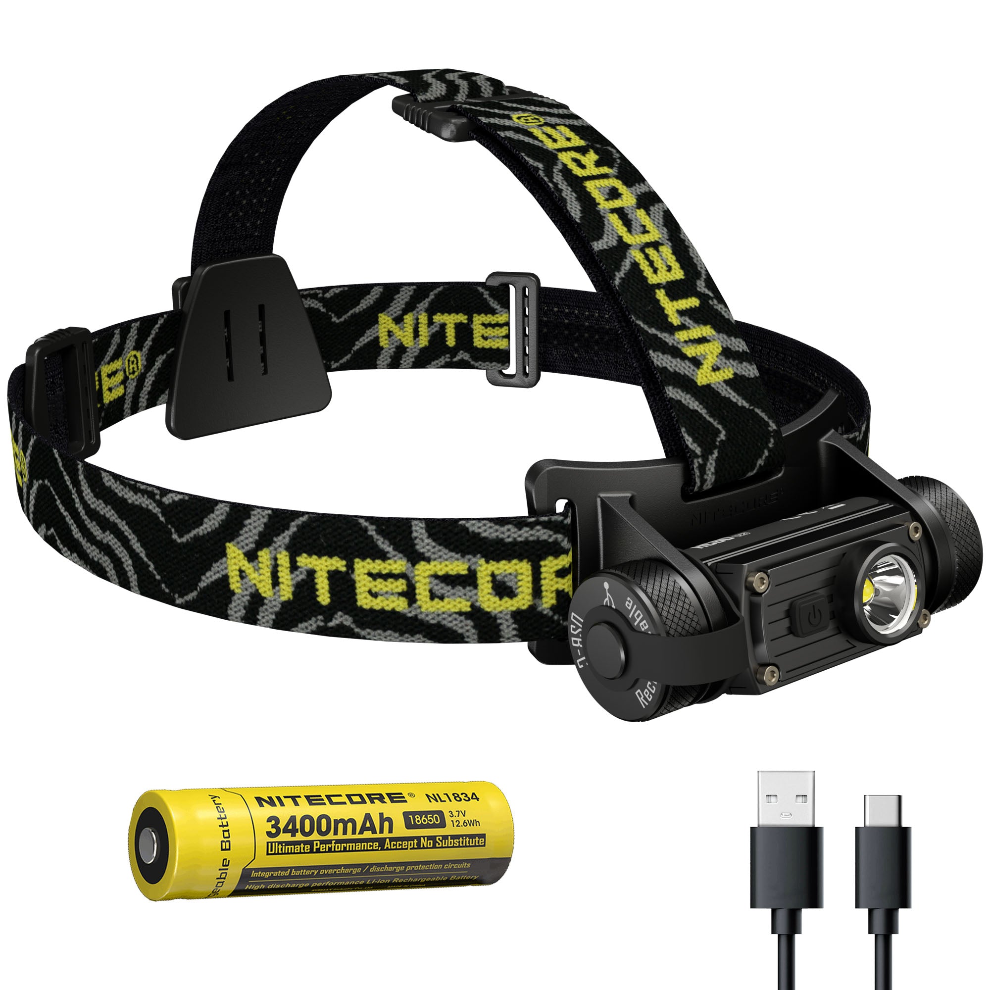 Nitecore HC60 V2 USB-C Headlamp: 1200LM, 3400mAh Battery