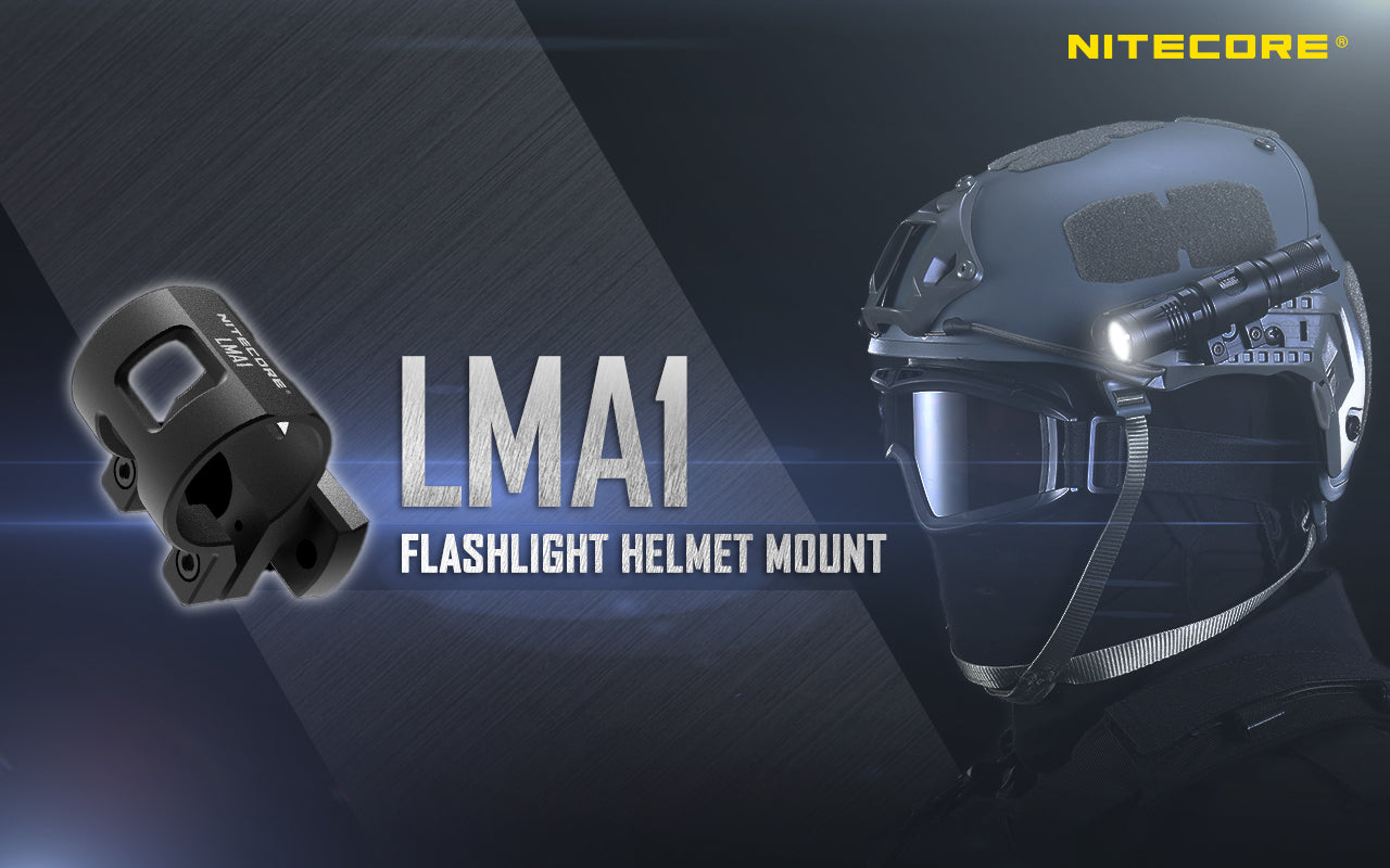 Nitecore LMA1 Rotary Helmet Mount for 1" Lights