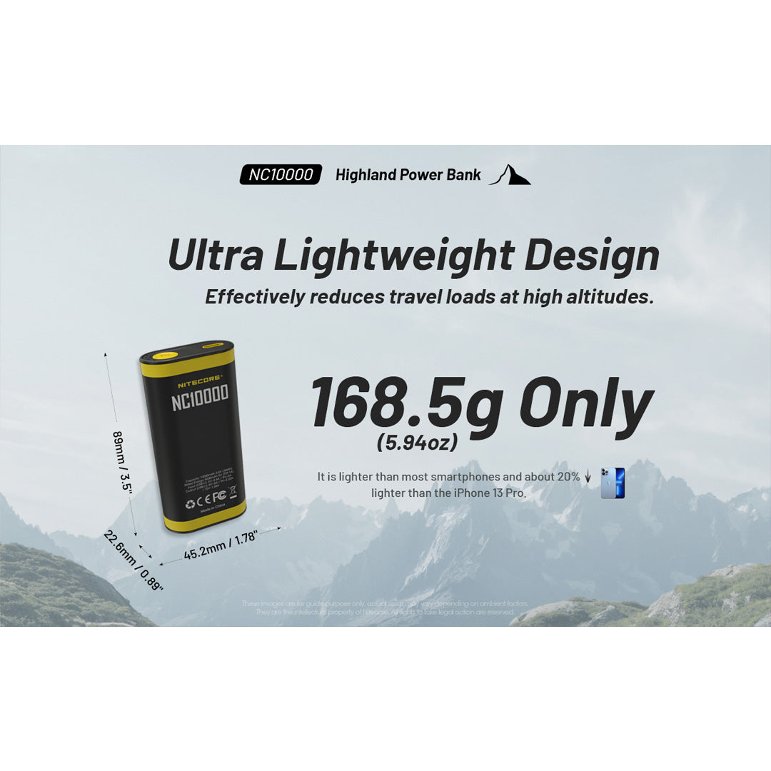 Nitecore NC10000 USB-C QC/PD 10000mAh Outdoor Compact Power Bank
