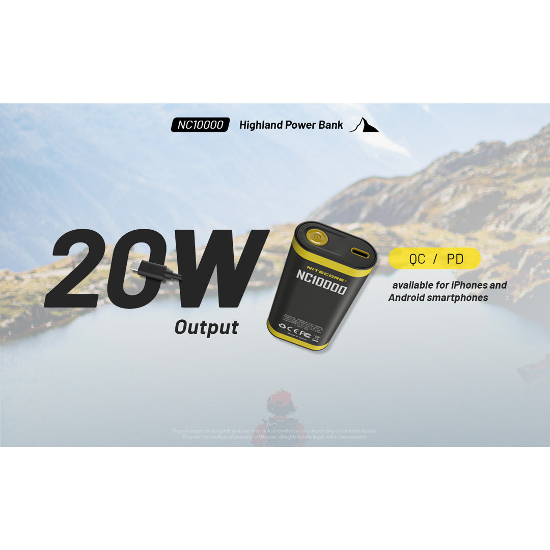 Nitecore NC10000 USB-C QC/PD 10000mAh Outdoor Compact Power Bank