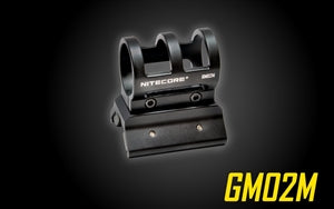 Nitecore GM02M 1" Magnetic Barrel Gun Mount for P10GT P12 P12GT P30 MH10 MH12GT MH25GT SRT7GT CR6 CG6 CU6
