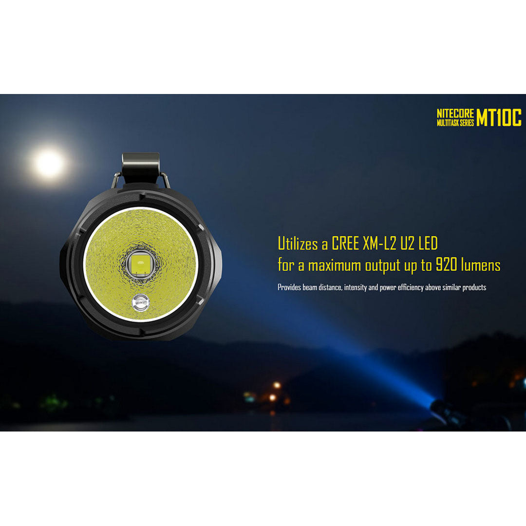 Nitecore MT10C 920 Lumen EDC Tactical Flashlight, with Red Light