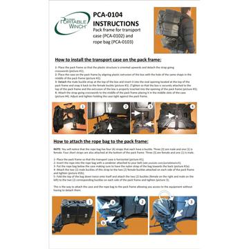 Molded Pack Frame for Transport Case PCA-0102