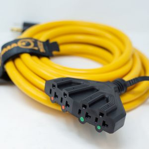 Firman 30-Amp (4-Prong) 25-Foot Convenience Cord w/ 4-20 Amp Outlets & Storage Strap Model 1125