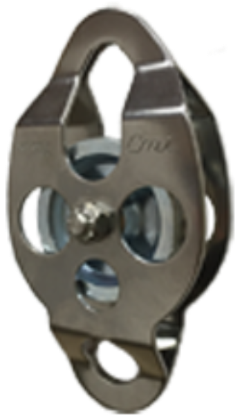 CMI 2-3/8" SS "Cable-Able" Double-Ended Bearing Pulley (RC106)