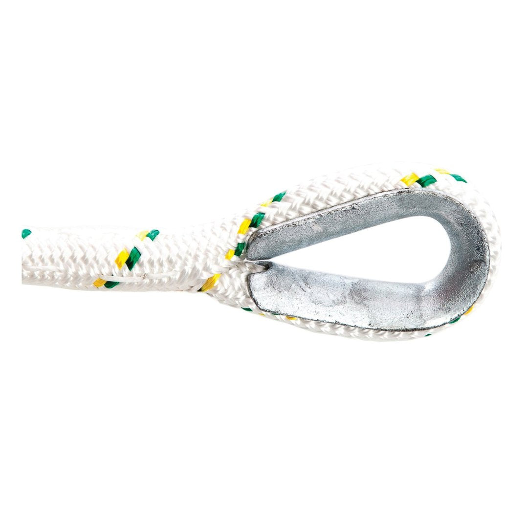 1/2'' Double-Braided Polyester Winch Ropes with Splices and Thimbles