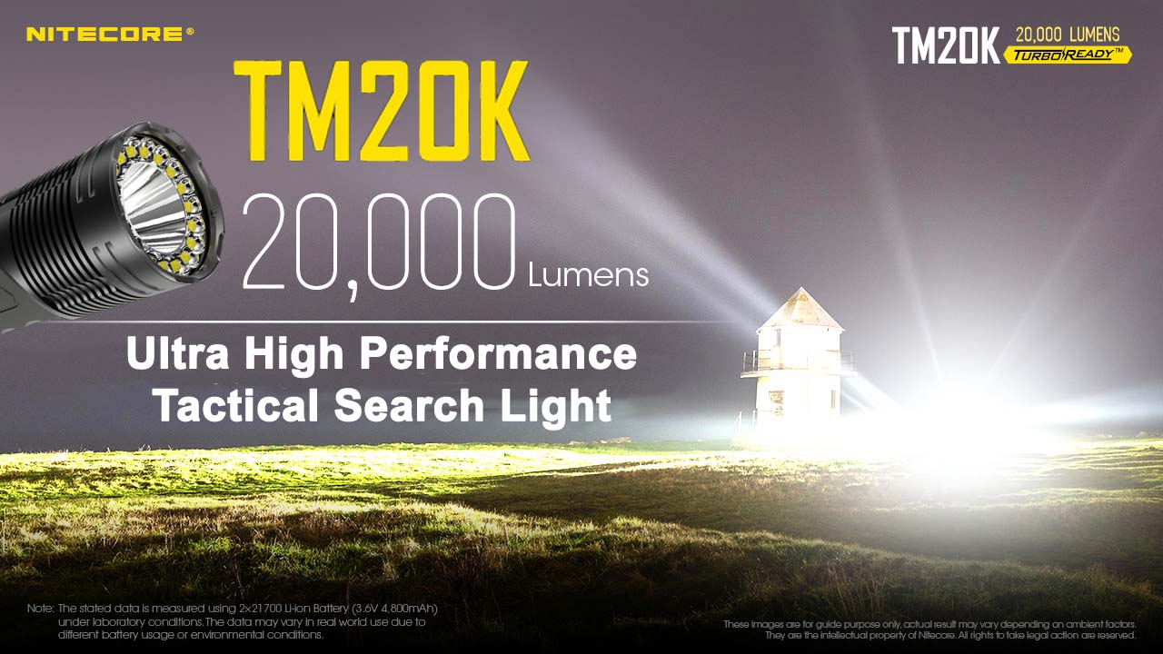 NITECORE TM20K 20,000 Lumen Rechargeable Flashlight