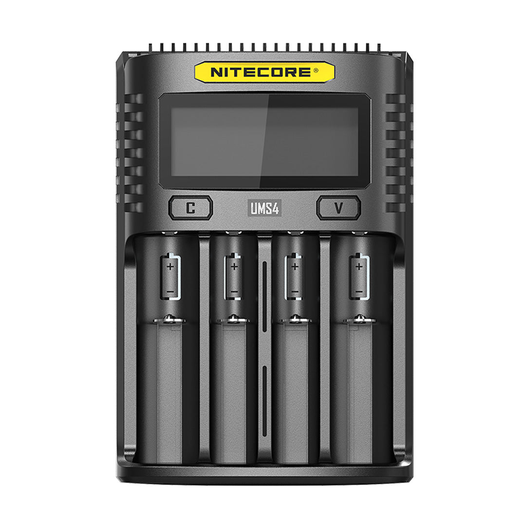 Nitecore UMS4 Four Slot USB Fast Charger for 18650 and 21700 Batteries