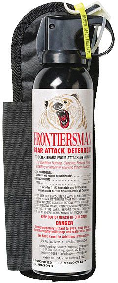 Frontiersman Bear Spray with Holster 7.9 oz or 9.2 oz