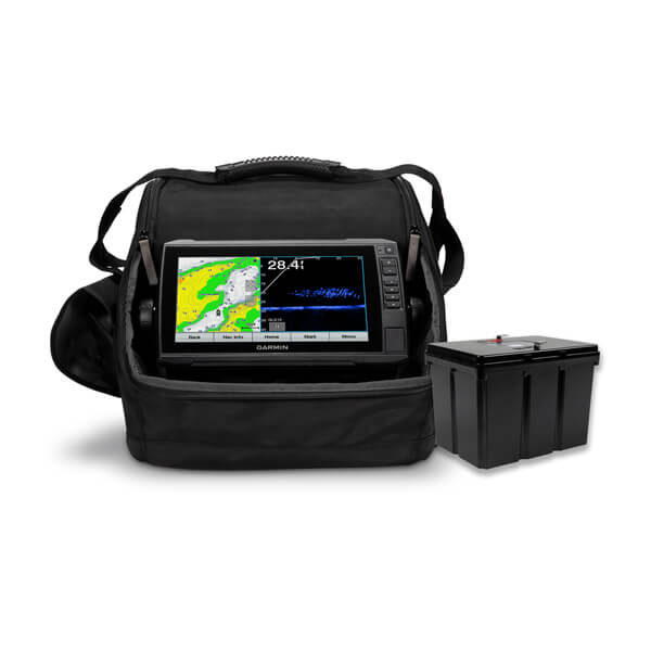 Garmin Panoptix LiveScope™ w/ECHOMAP™ UHD 93sv Ice Fishing Bundle w/Lithium Battery