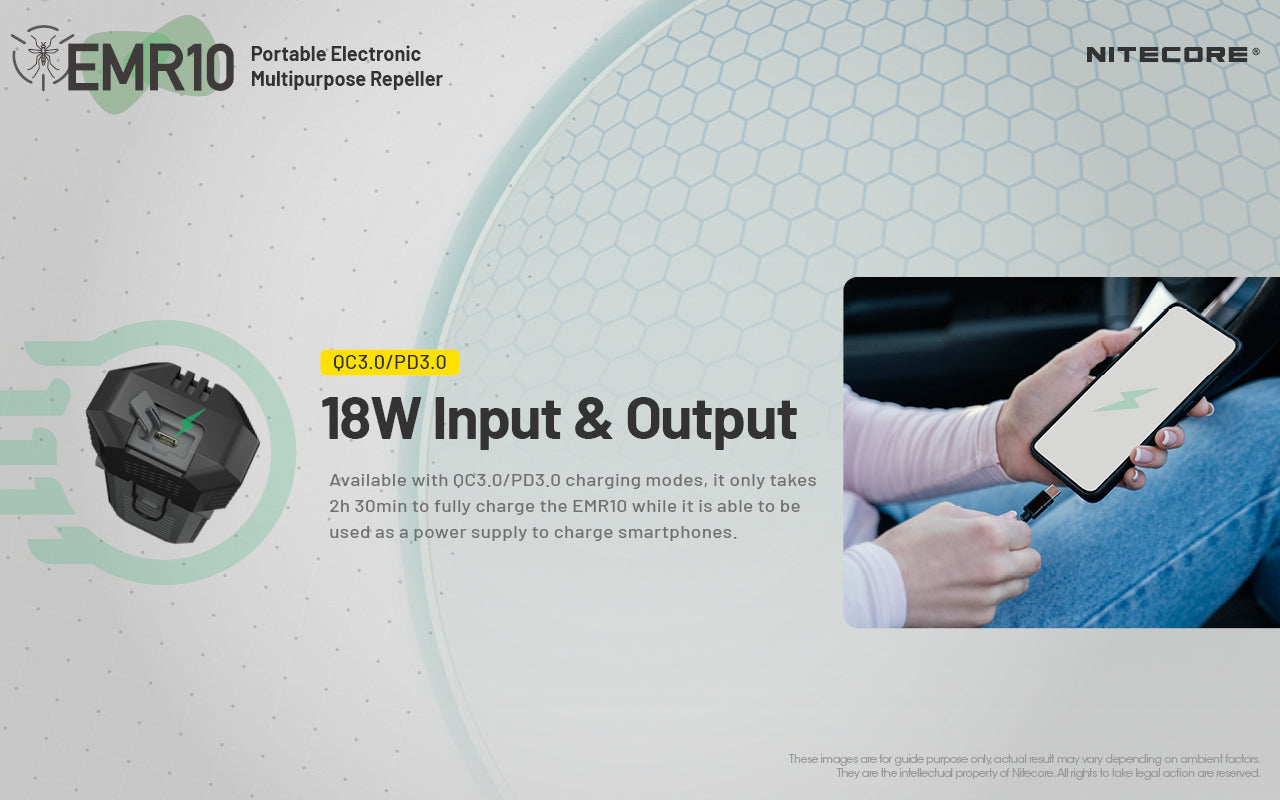 Nitecore EMR10 Rechargeable Mosquito Repeller & Power Bank