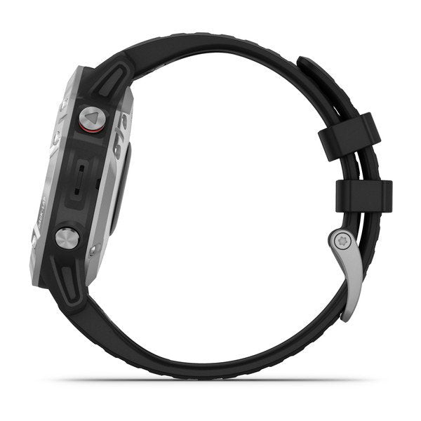 Garmin fēnix® 6, Silver with Black Band GPS Watch