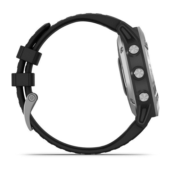 Garmin fēnix® 6, Silver with Black Band GPS Watch