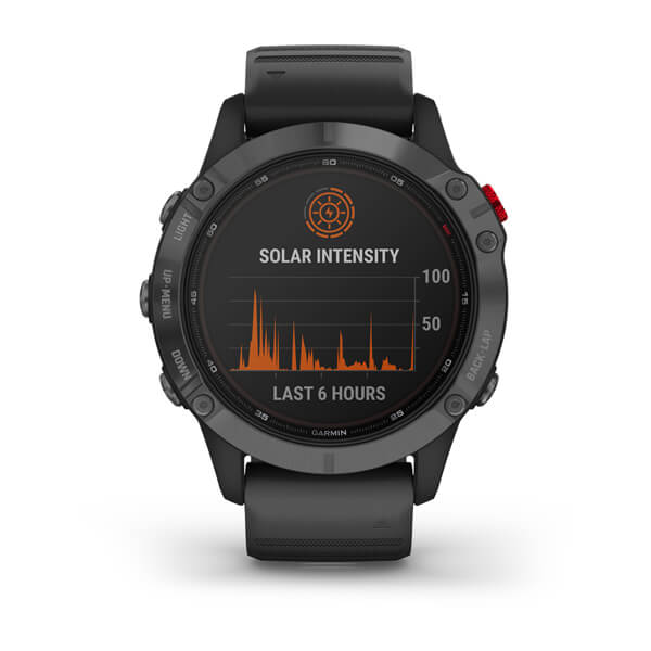 Garmin fēnix® 6 - Pro Solar Edition, Slate Gray with Black Band
