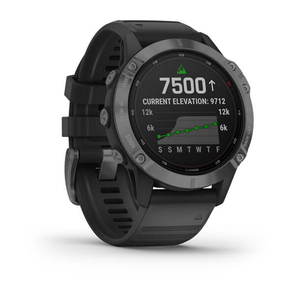 Garmin fēnix® 6 - Pro Solar Edition, Slate Gray with Black Band