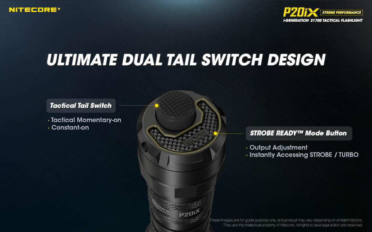 Nitecore P20iX 4000 Lumen USB-C Rechargable Flashlight