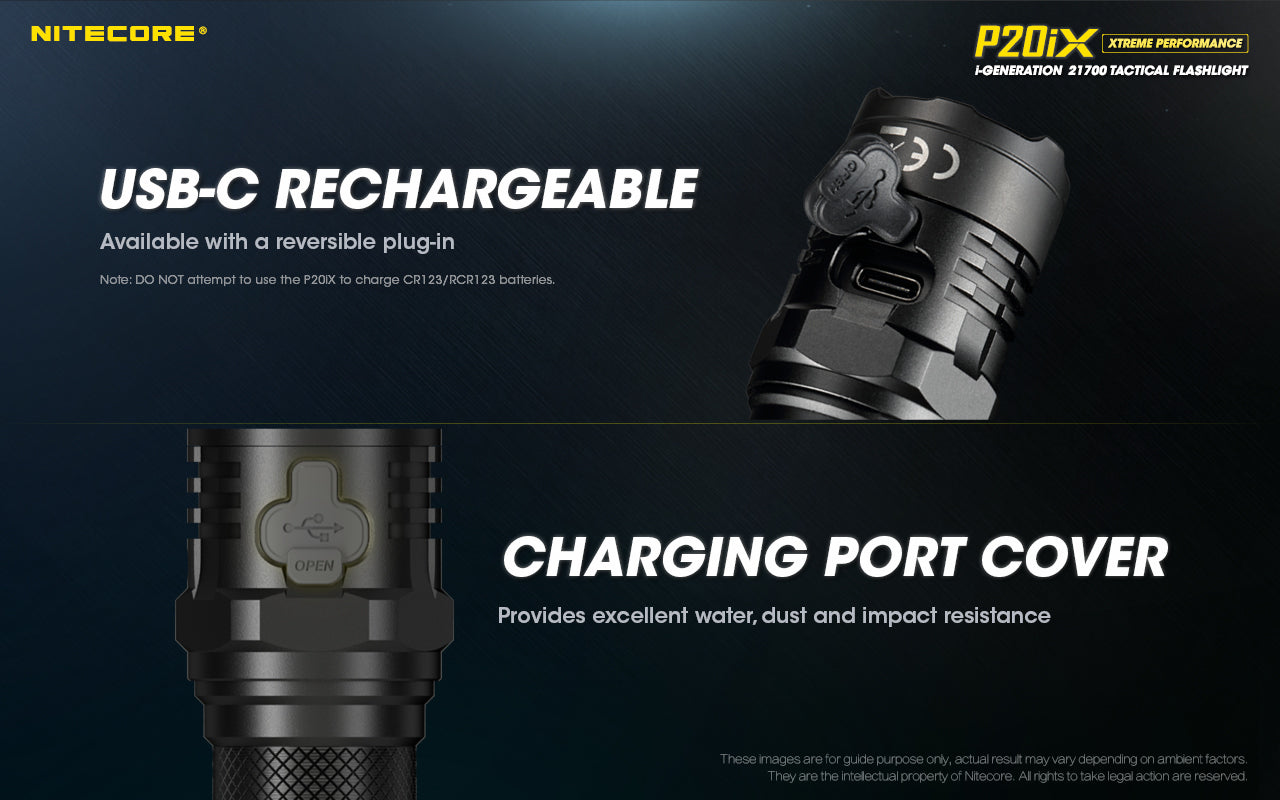 Nitecore P20iX 4000 Lumen USB-C Rechargable Flashlight