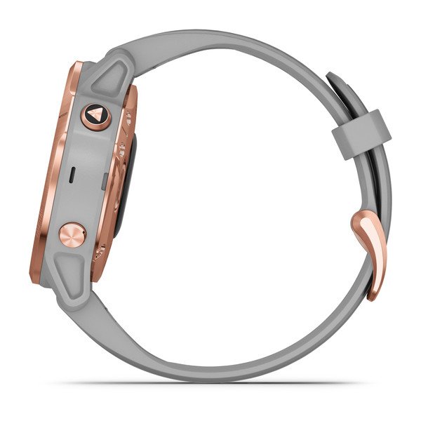 Garmin fēnix® 6S Sapphire, Rose Gold-Tone with Powder Gray Band