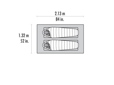 MSR Thru-Hiker Mesh House 2 Trekking Pole Shelter