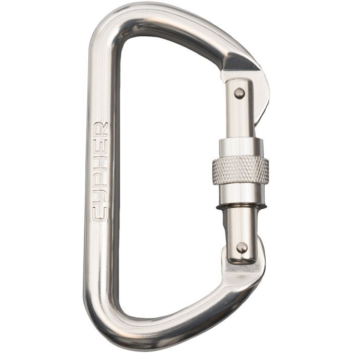 Locking Aluminum "D" Carabiner (BINER2)