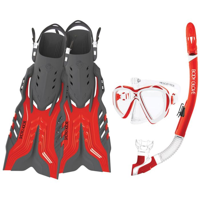 Body Glove Passage Snorkel Set (Red)