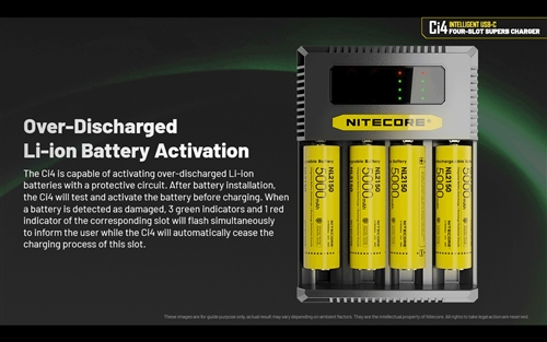 Nitecore Ci4 Four Slot Universal Battery Charger