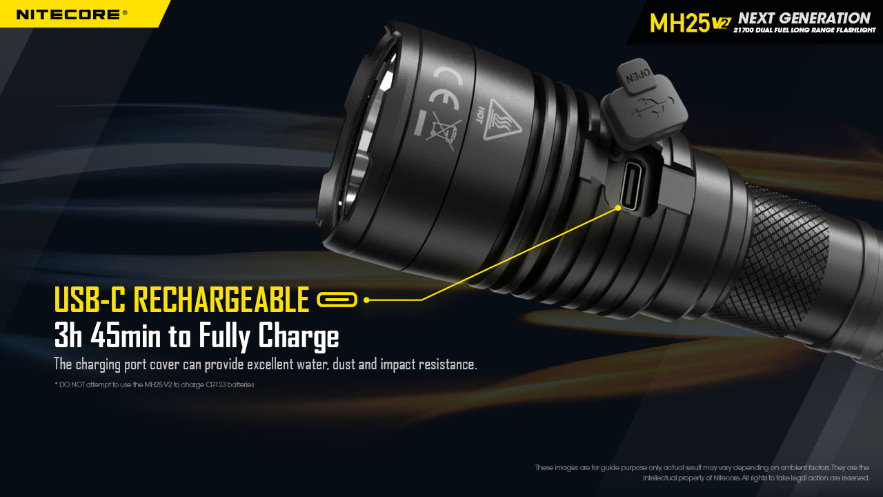 Nitecore MH25 v2 USB-C Rechargeable Flashlight