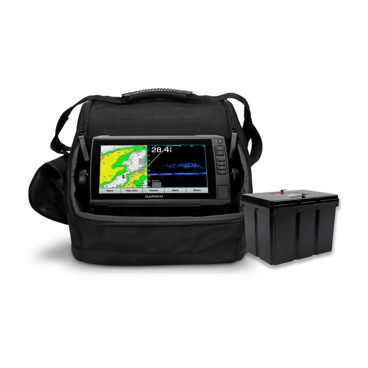 Garmin LiveScope™ Ice Fishing Bundle LI Includes ECHOMAP™ UHD 95sv and Li-ion Battery