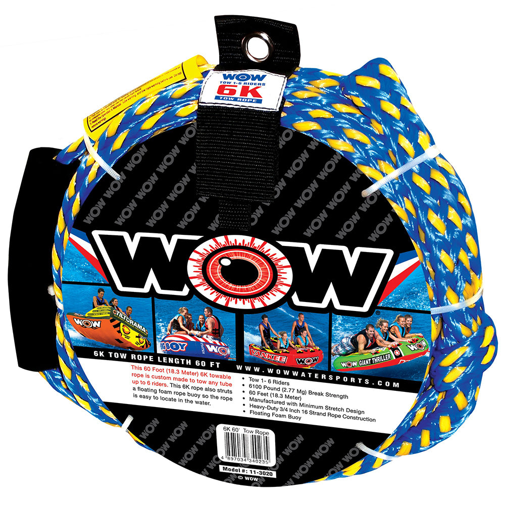 WOW Watersports 6K - 60' Tow Rope