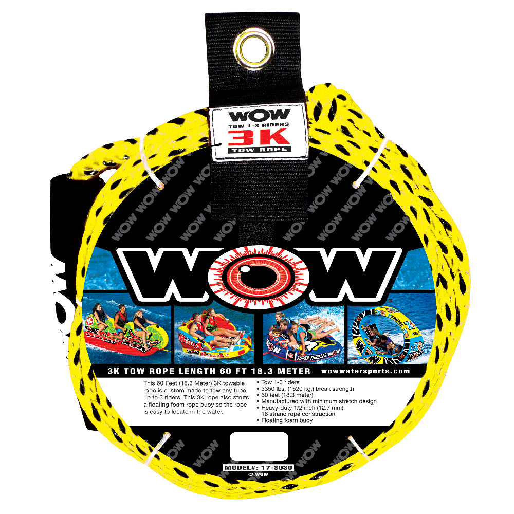 WOW Watersports 3K - 60' Tow Rope