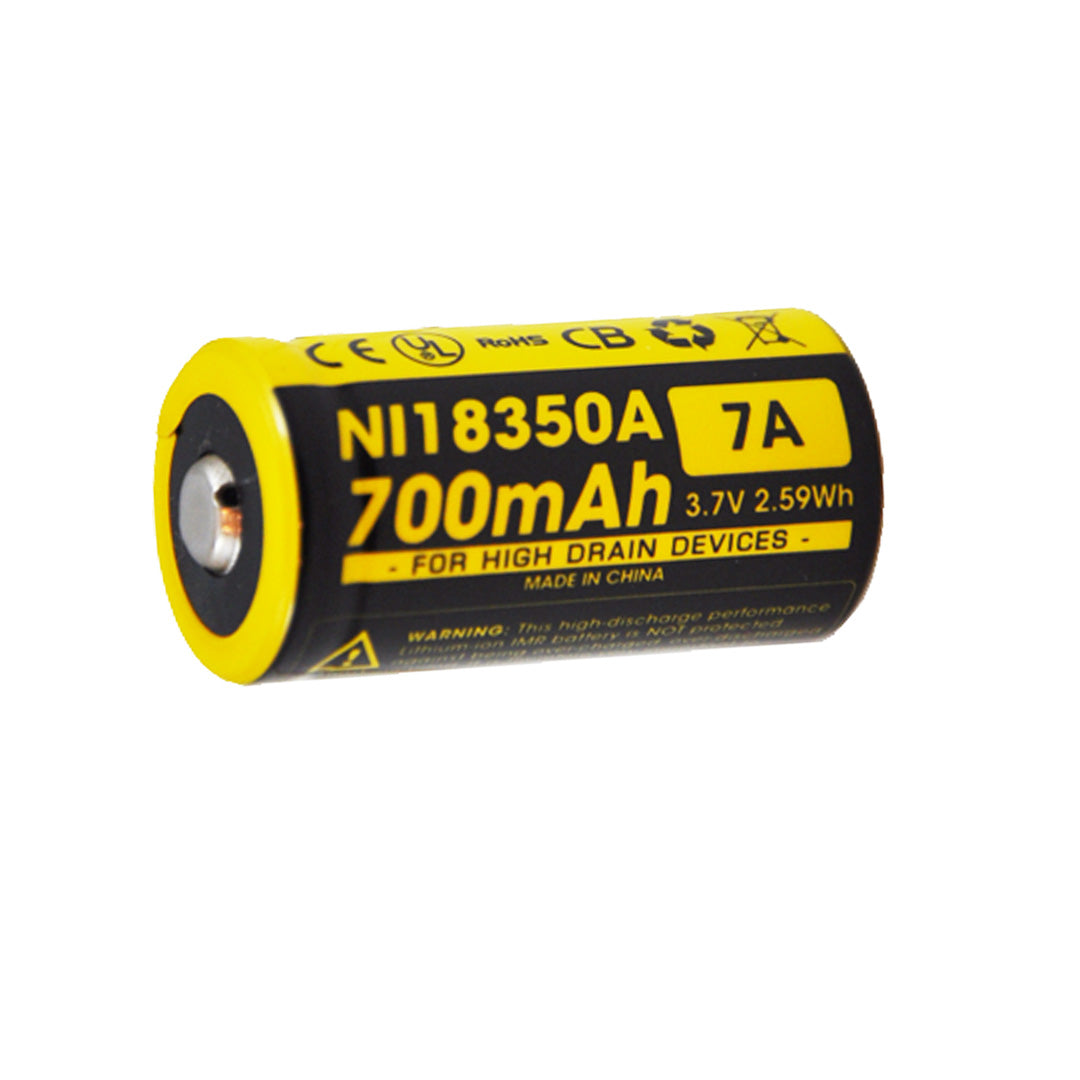 Nitecore IMR 18350 Battery 700mAh 3.7V - Rechargeable for EC11