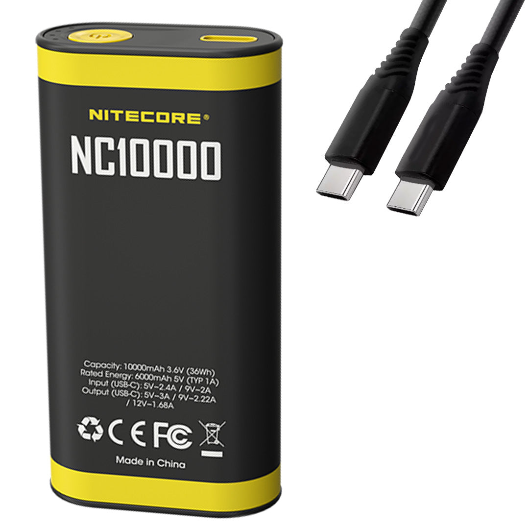 Nitecore NC10000 USB-C QC/PD 10000mAh Outdoor Compact Power Bank