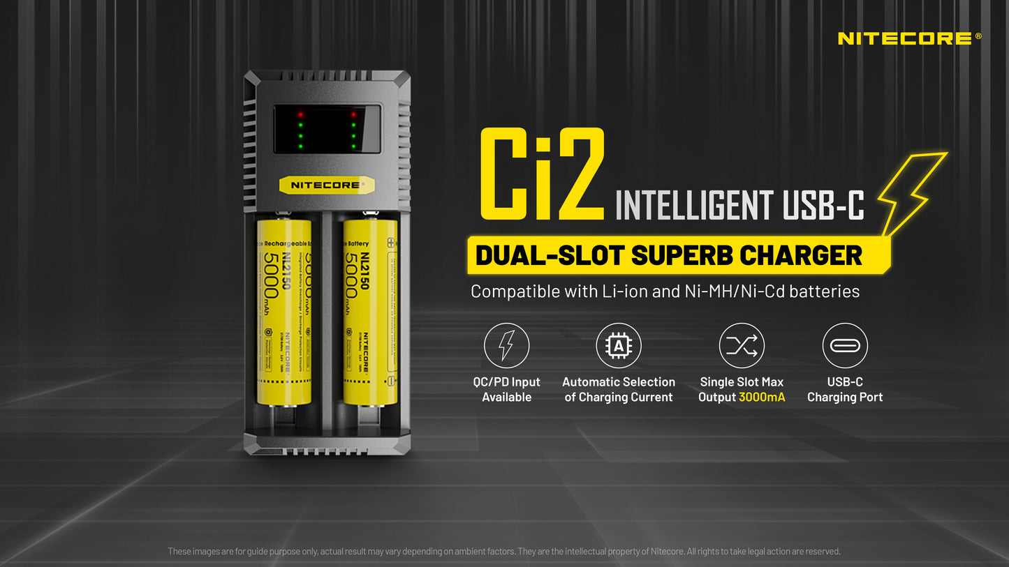 Nitecore Ci2 Dual Slot Universal Battery Charger