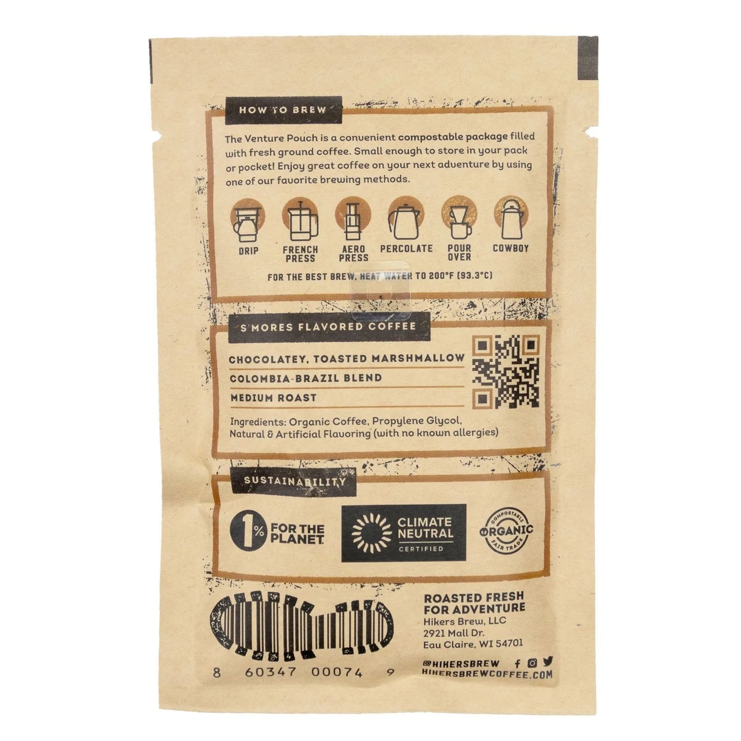 Hikers Brew Venture Pouch Coffee - choose flavor