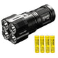 Nitecore TM28 6000 Lumen Tiny Monster LED Flashlight with 4x 3100mAh IMR18650