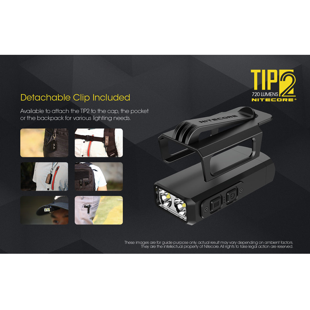 Nitecore TIP 2 720 Lumen USB Rechargeable Keychain Flashlight