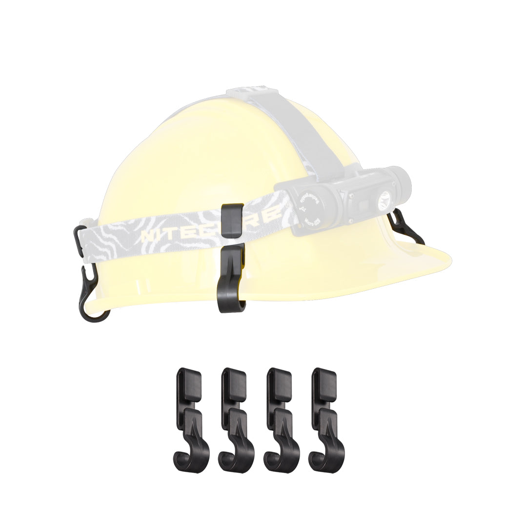 Nitecore NHC10 Headlamp Helmet Hat Hardhat Clips