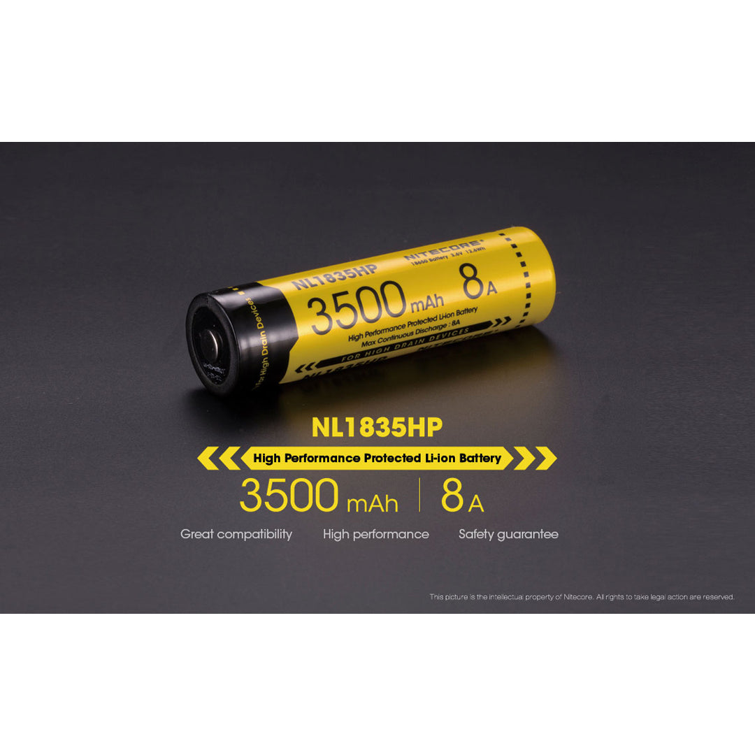 Nitecore 1835HP 3500mAh High Performance 18650 Li-ion Battery