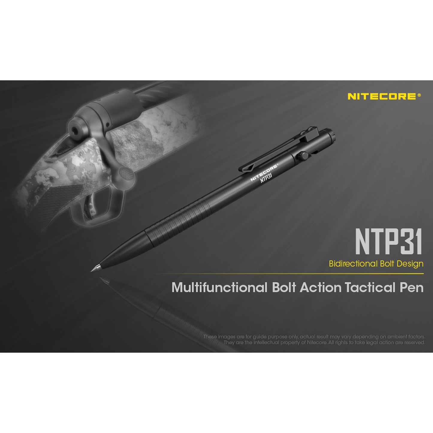 Nitecore NTP31 Aluminum Allow Tactical Bolt Action Pen