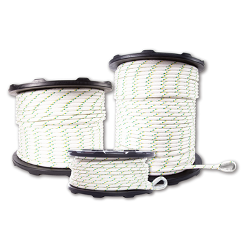 1/2'' Double-Braided Polyester Winch Ropes with Splices and Thimbles